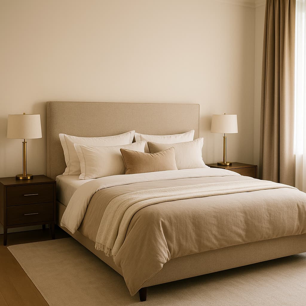 Bedroom styled by Luxe Haus